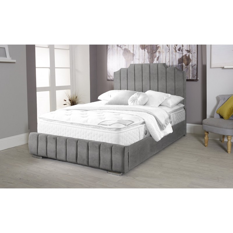 Oced Naples Grey 4ft6 Double bed